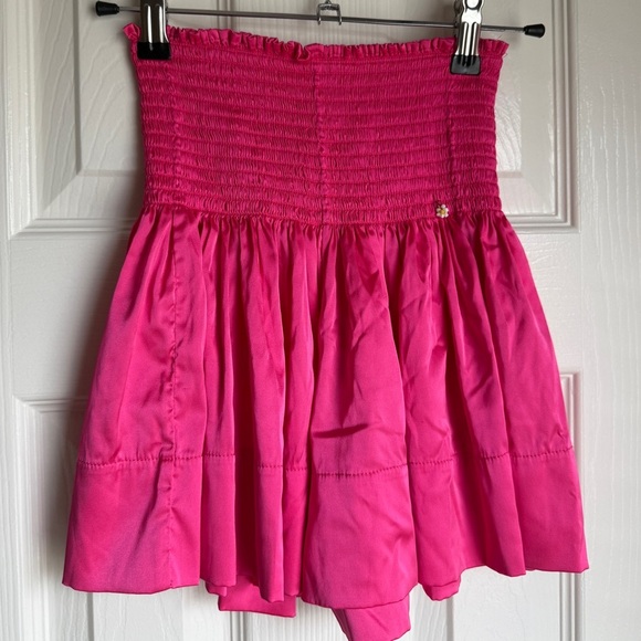 NATURAL LIFE Pants - NATURAL LIFE Hot Pink Silk Flowy Shorts High Waist Boho Preppy Occasion Short XS